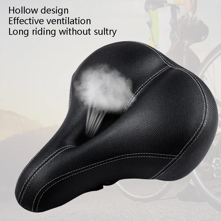 Bicycle Seat With Taillights With Light Mountain Bike Bicycle Saddle Seat Cushion(Black)