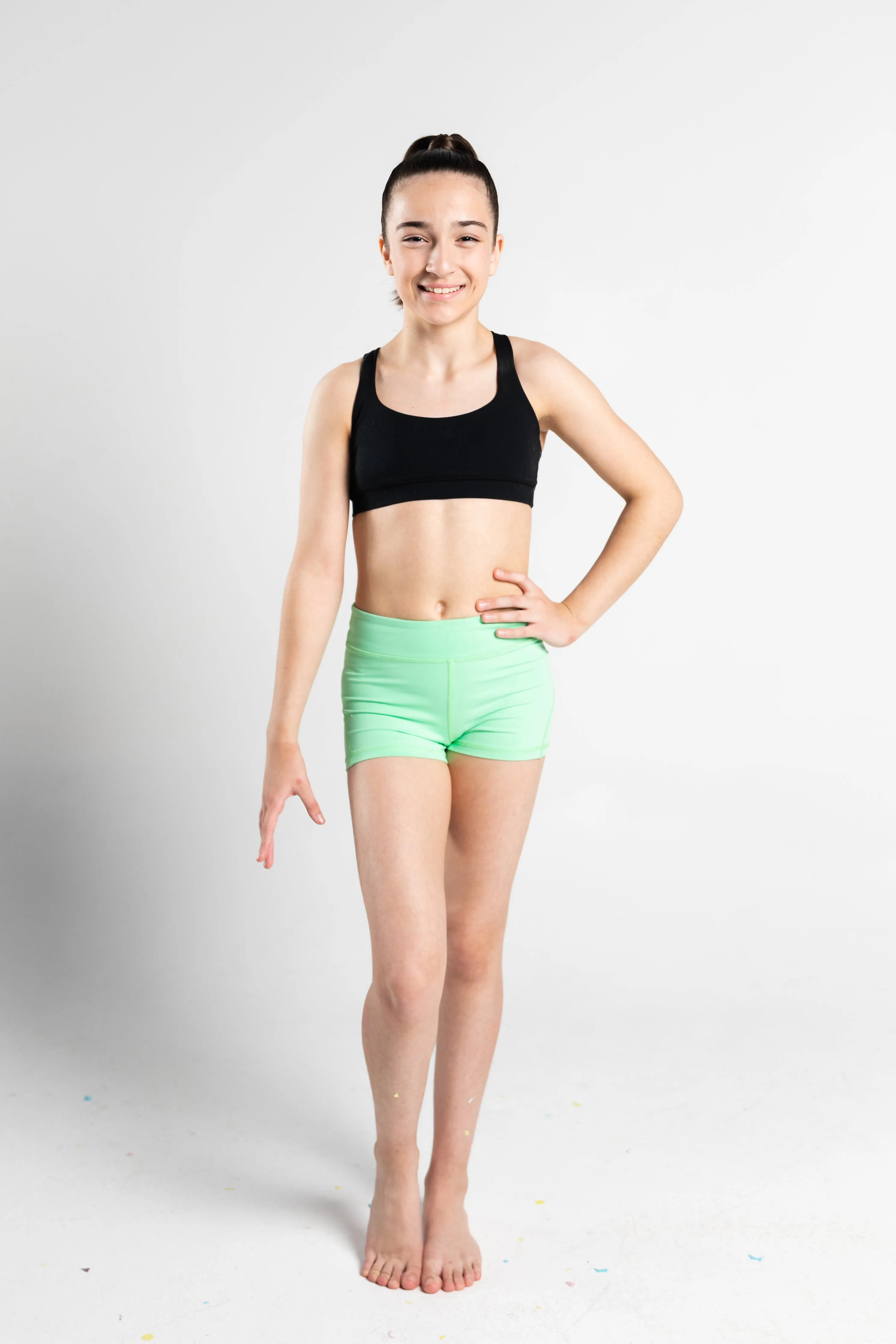 Luxe Lime Green Shorts- SALE