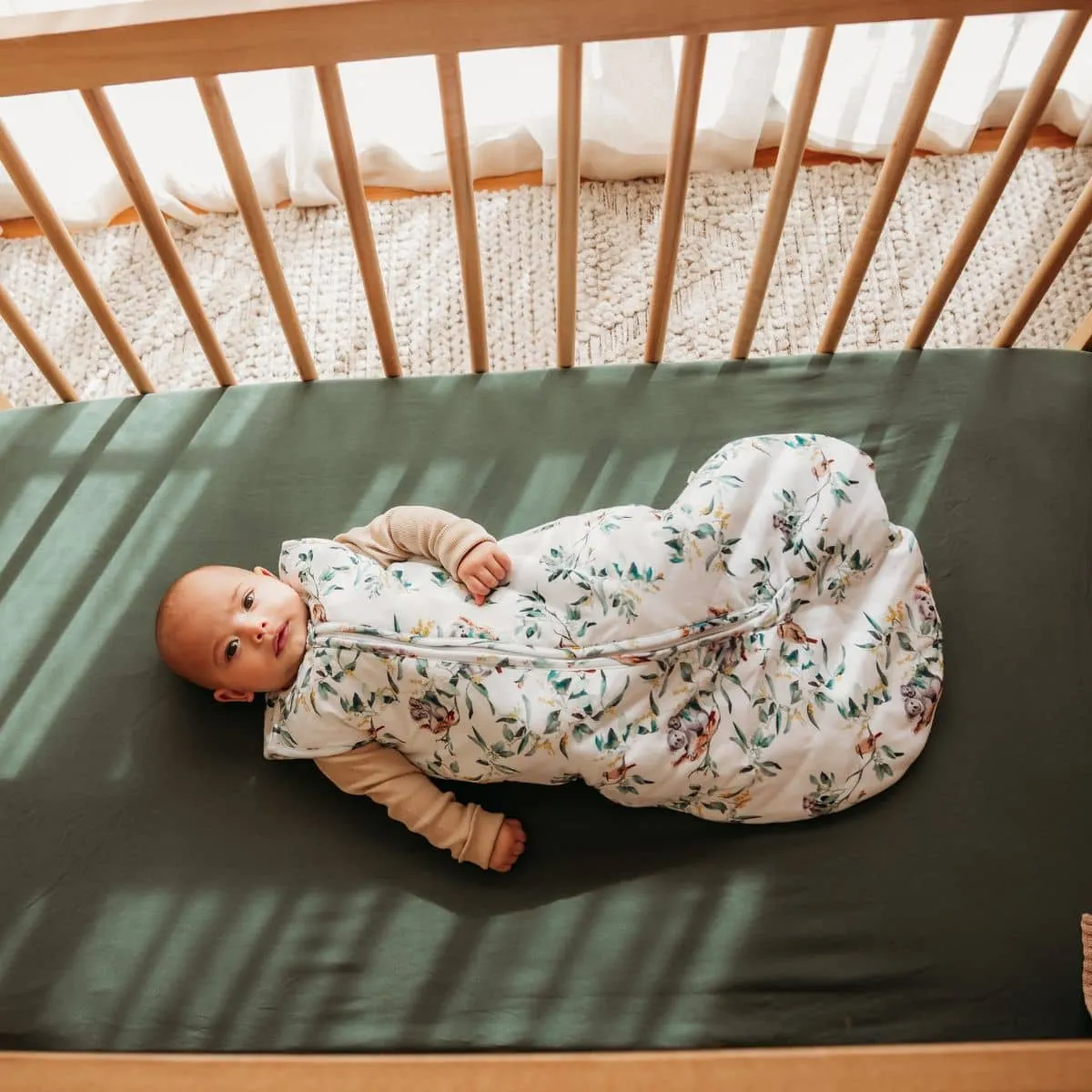 Snuggle Hunny Organic Jersey Sleeping Bag 2.5 TOG - Eucalypt