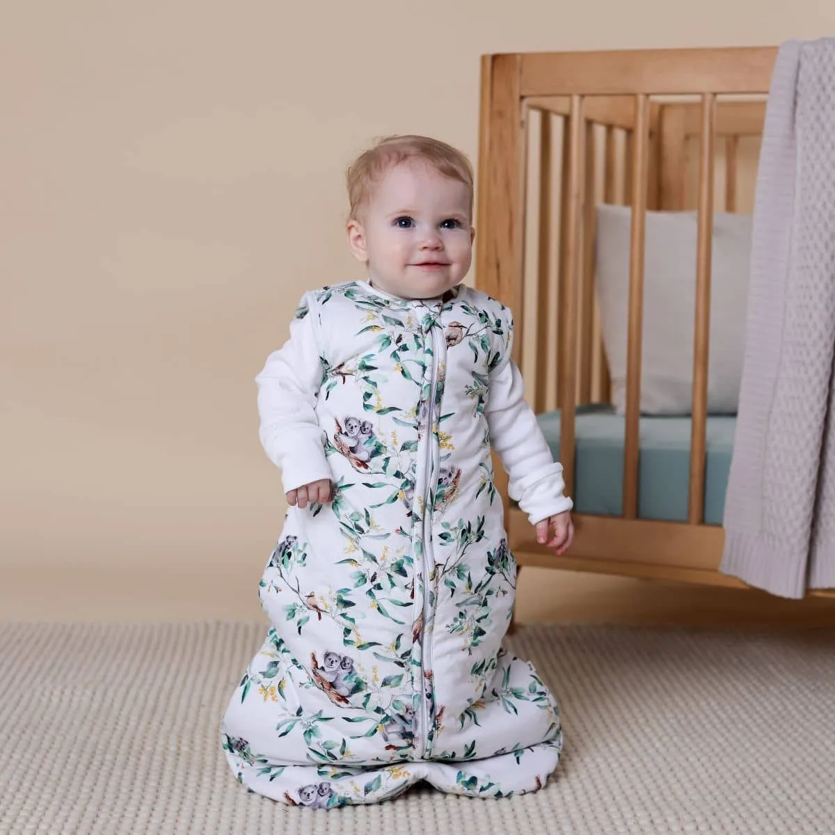 Snuggle Hunny Organic Jersey Sleeping Bag 2.5 TOG - Eucalypt