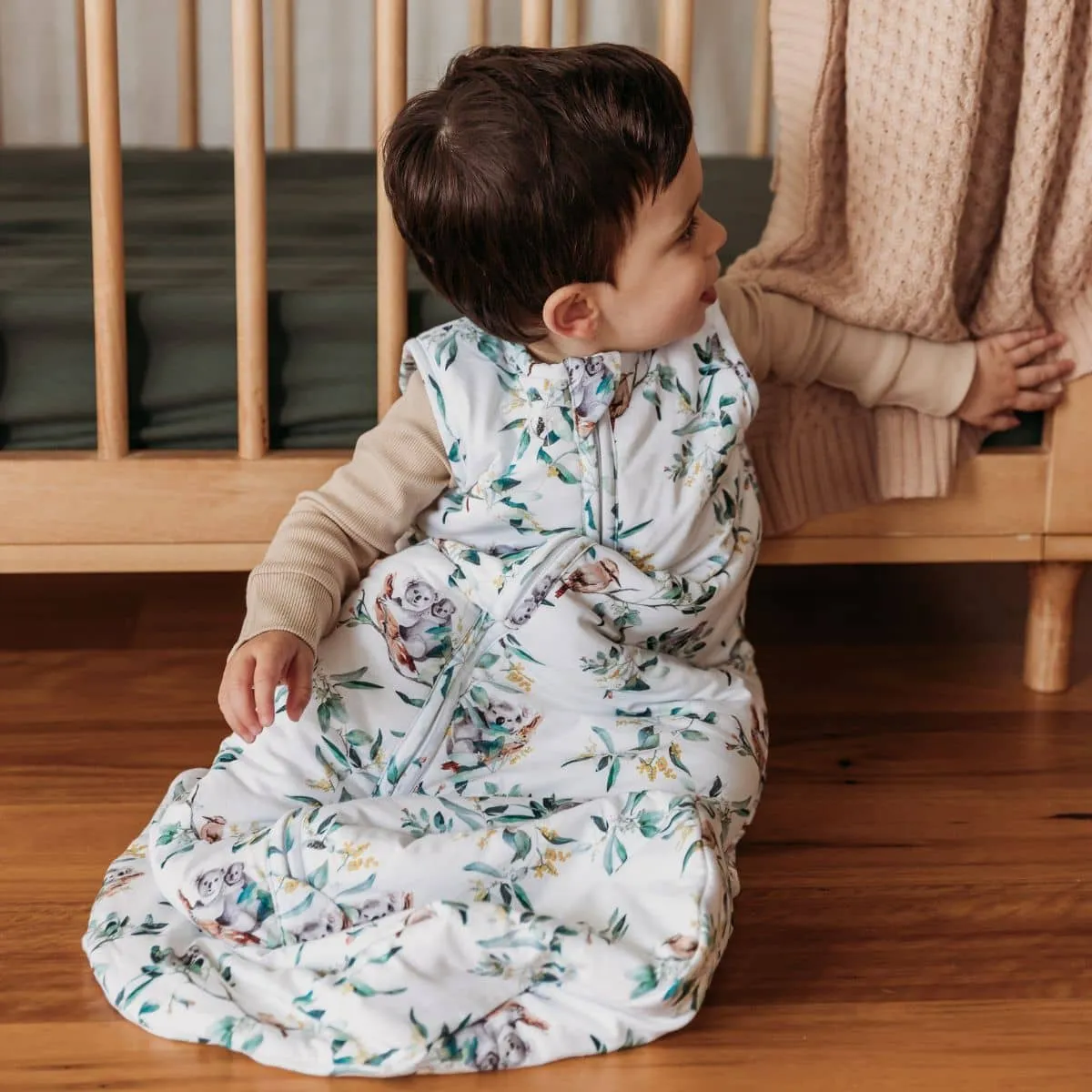 Snuggle Hunny Organic Jersey Sleeping Bag 2.5 TOG - Eucalypt