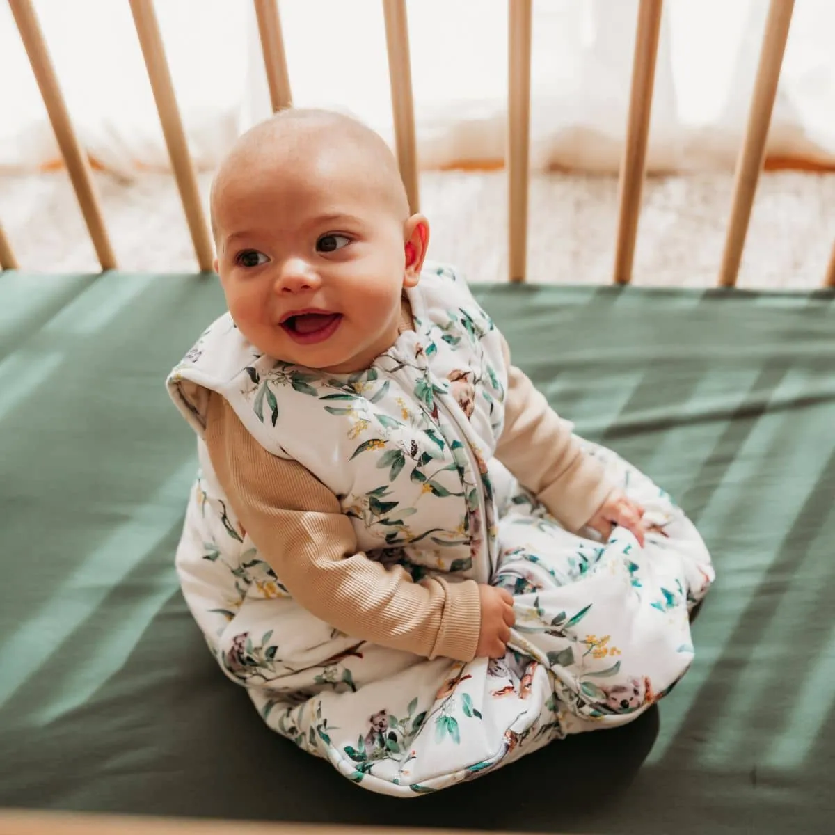 Snuggle Hunny Organic Jersey Sleeping Bag 2.5 TOG - Eucalypt