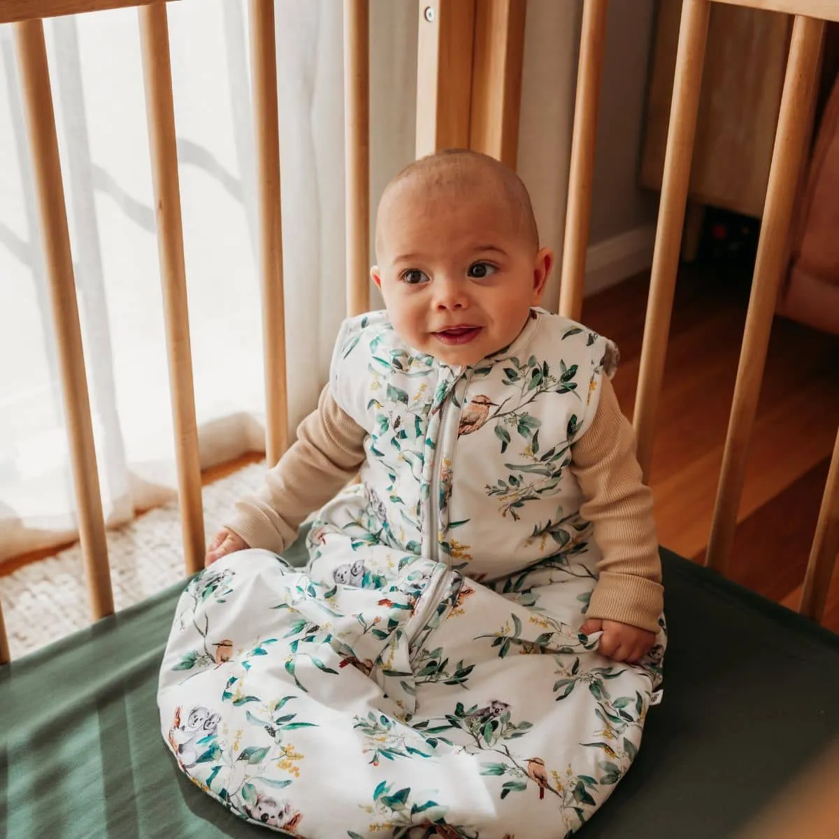 Snuggle Hunny Organic Jersey Sleeping Bag 2.5 TOG - Eucalypt