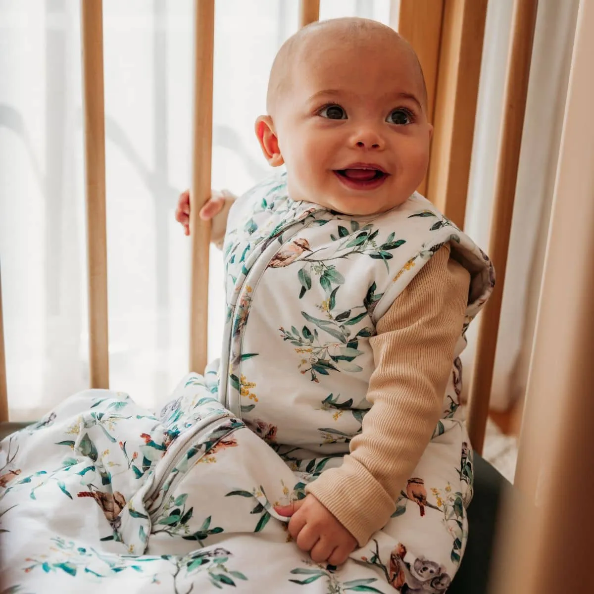 Snuggle Hunny Organic Jersey Sleeping Bag 2.5 TOG - Eucalypt